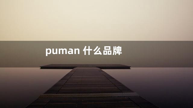 puman 什么品牌
