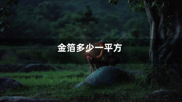 金箔多少一平方