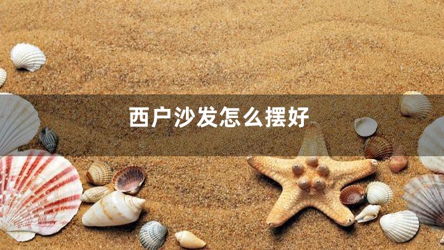 西户沙发怎么摆好