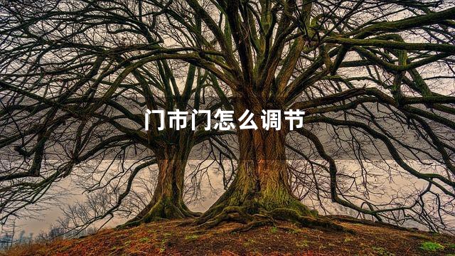门市门怎么调节