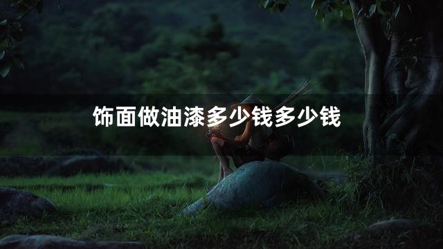 饰面做油漆多少钱多少钱