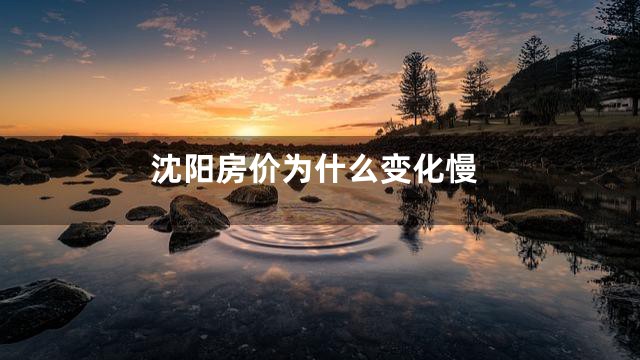 沈阳房价为什么变化慢