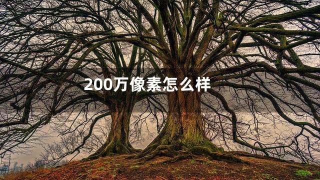 200万像素怎么样