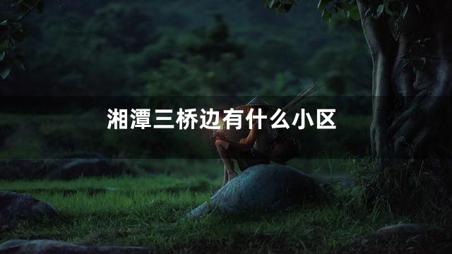 湘潭三桥边有什么小区