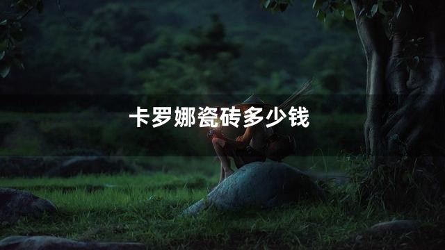 卡罗娜瓷砖多少钱