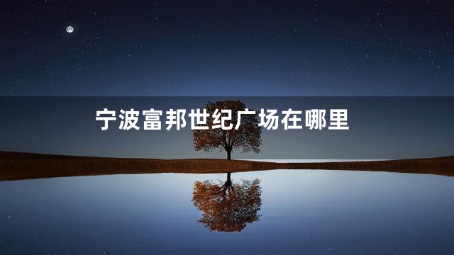 宁波富邦世纪广场在哪里
