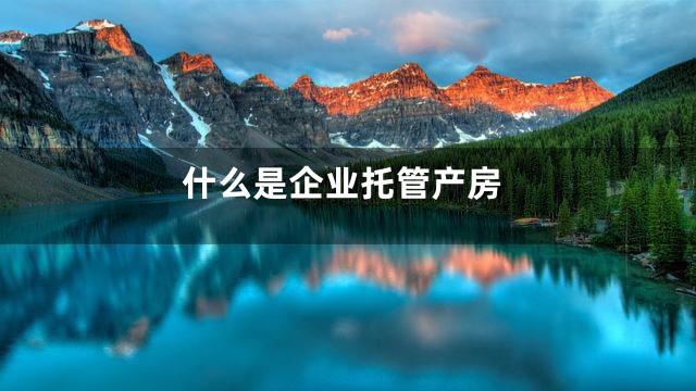 什么是企业托管产房