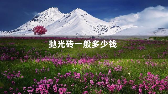 抛光砖一般多少钱