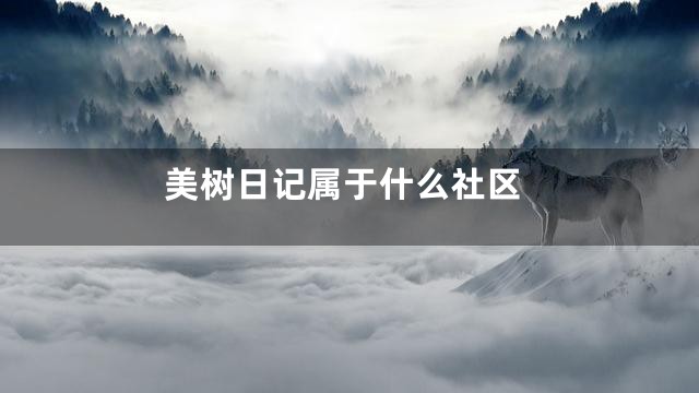 美树日记属于什么社区