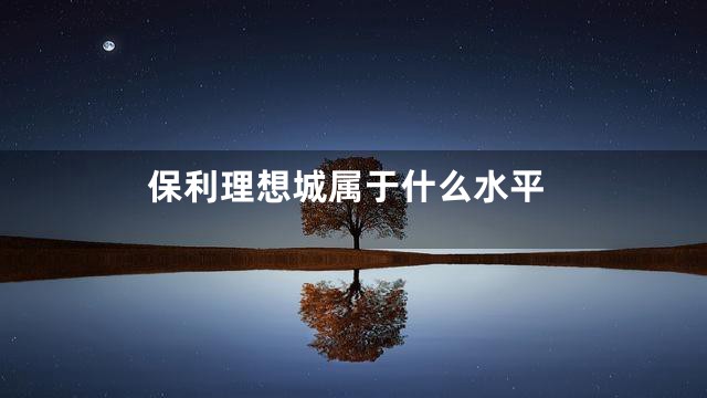 保利理想城属于什么水平
