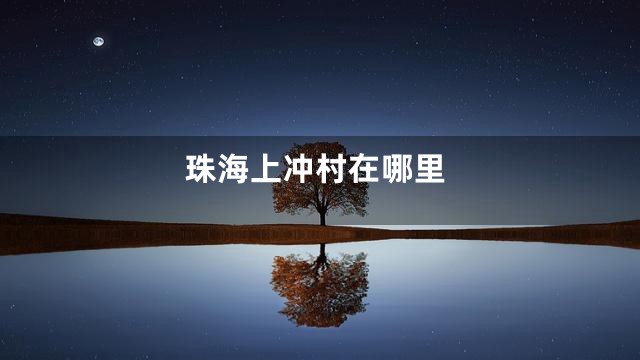 珠海上冲村在哪里
