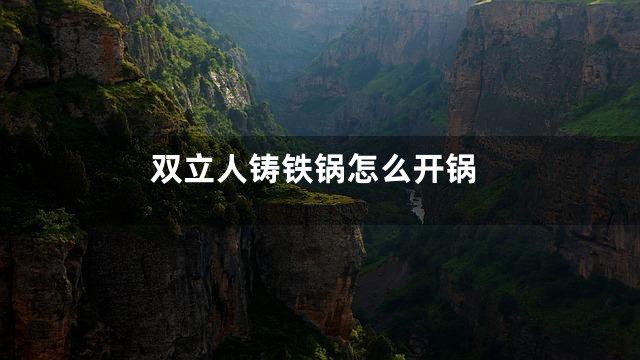 双立人铸铁锅怎么开锅