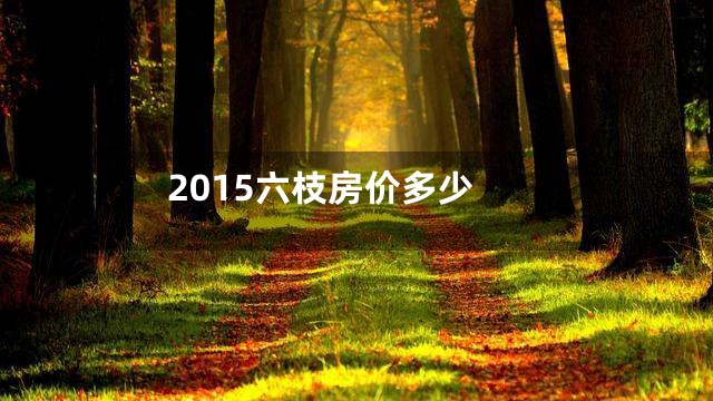 2015六枝房价多少