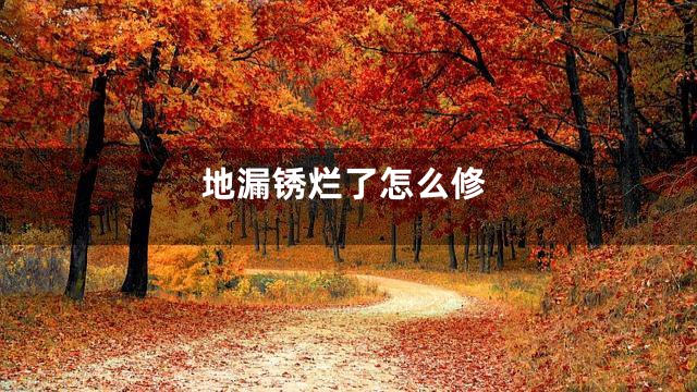 地漏锈烂了怎么修