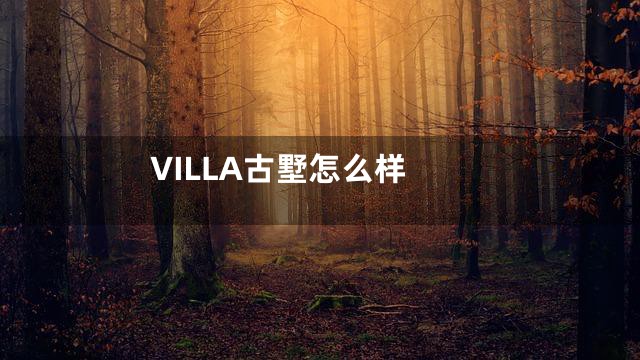 VILLA古墅怎么样