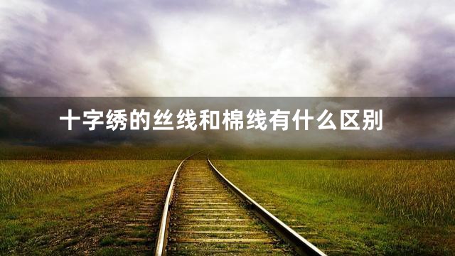 十字绣的丝线和棉线有什么区别