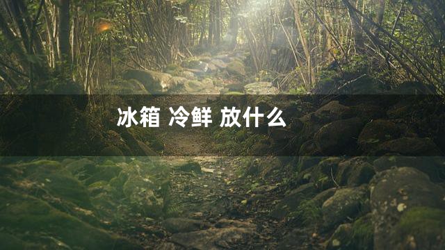 冰箱 冷鲜 放什么