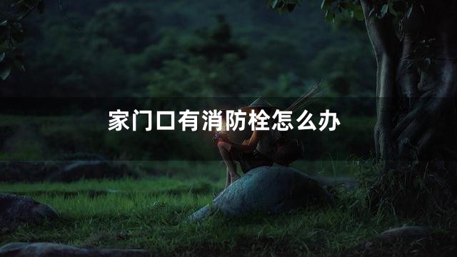 家门口有消防栓怎么办