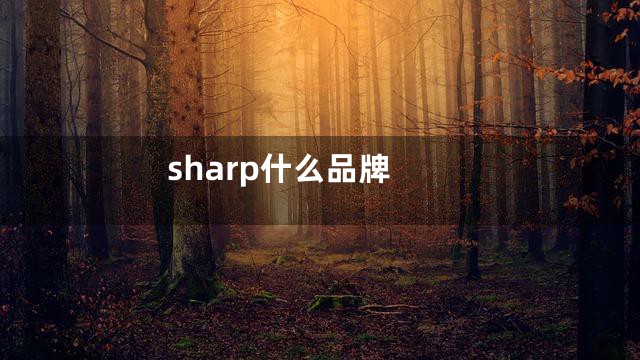 sharp什么品牌