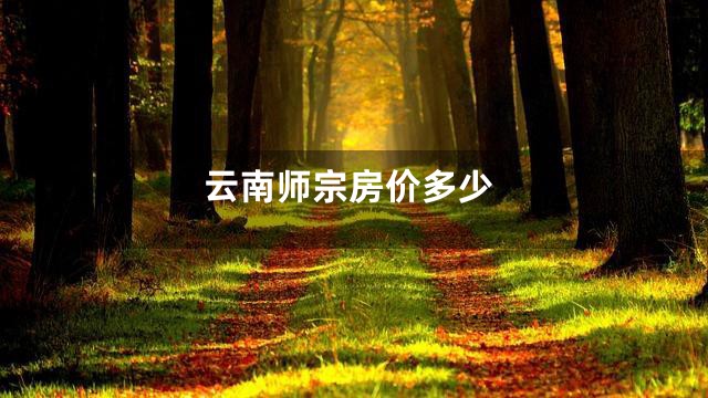 云南师宗房价多少