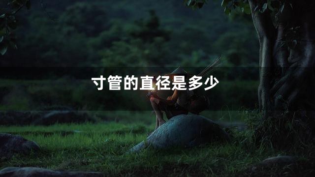 寸管的直径是多少