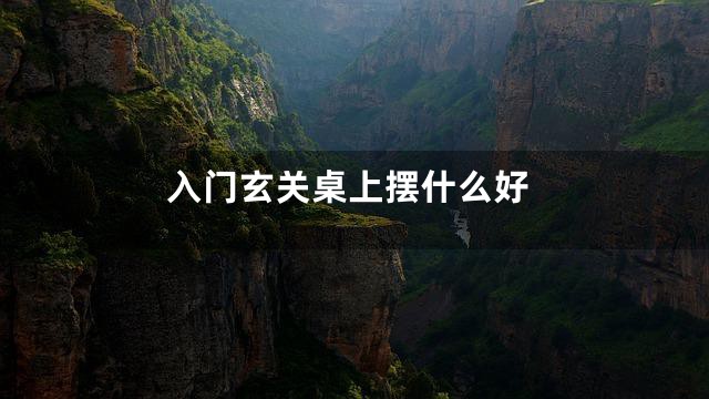 入门玄关桌上摆什么好