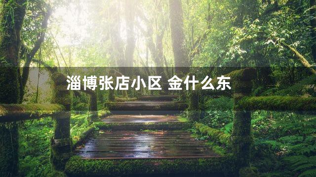 淄博张店小区 金什么东