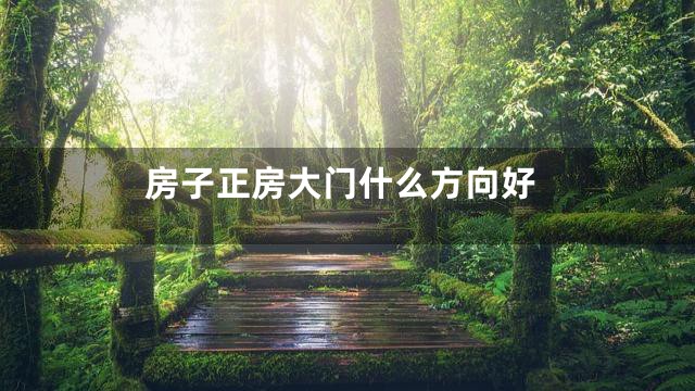 房子正房大门什么方向好