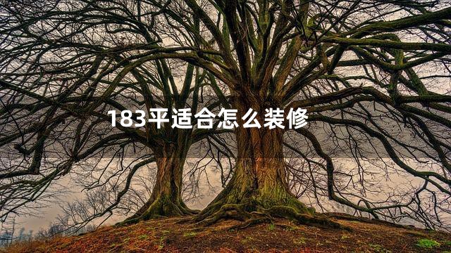 183平适合怎么装修