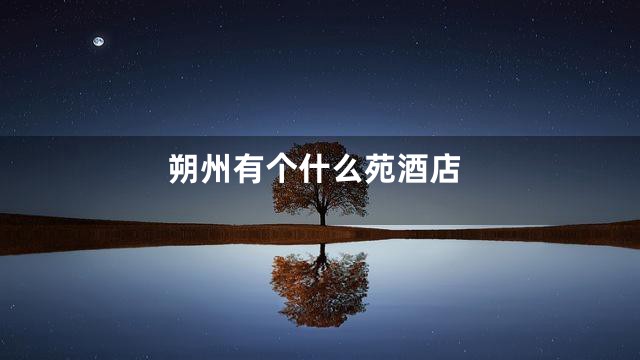 朔州有个什么苑酒店