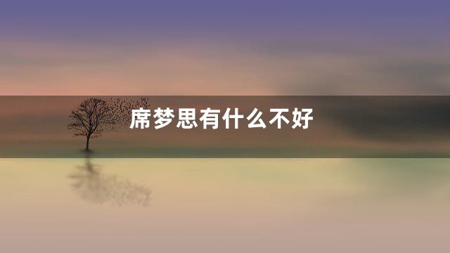 席梦思有什么不好