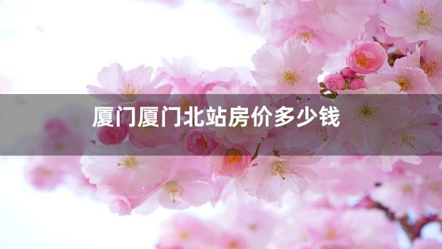 厦门厦门北站房价多少钱