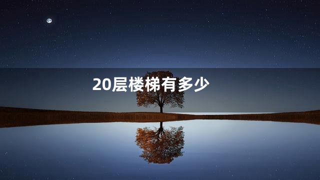 20层楼梯有多少