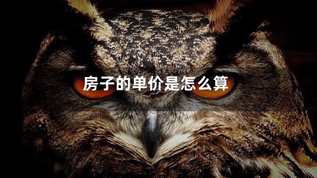 房子的单价是怎么算