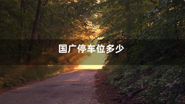 国广停车位多少