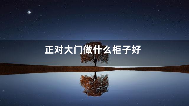 正对大门做什么柜子好
