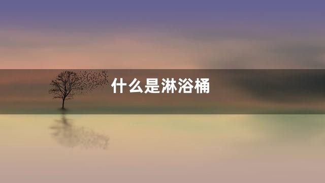 什么是淋浴桶