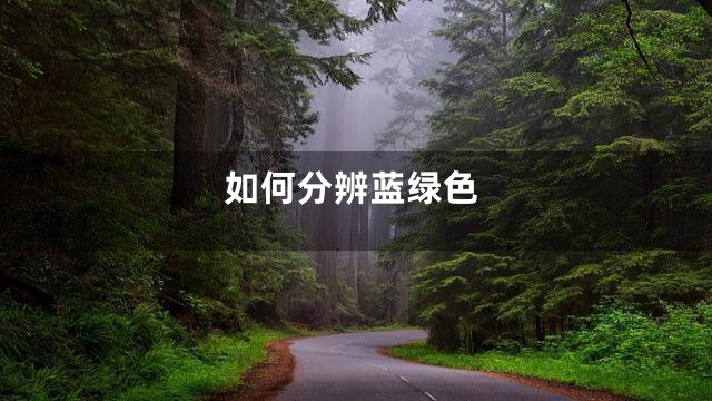 如何分辨蓝绿色