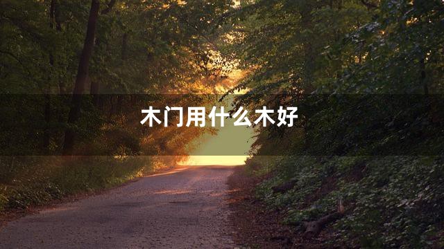 木门用什么木好