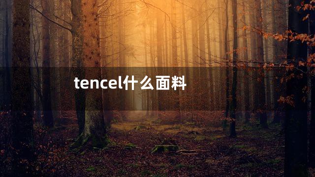 tencel什么面料