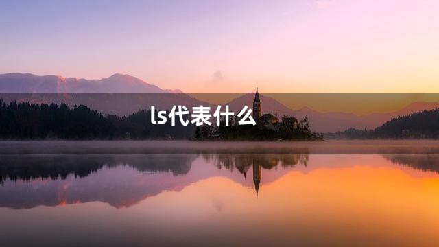 ls代表什么