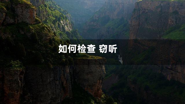 如何检查 窃听