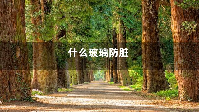什么玻璃防脏