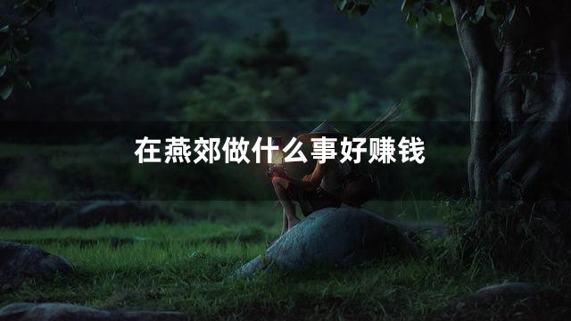 在燕郊做什么事好赚钱