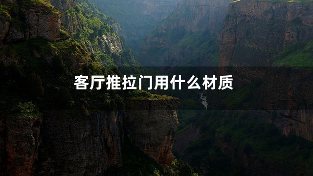 客厅推拉门用什么材质