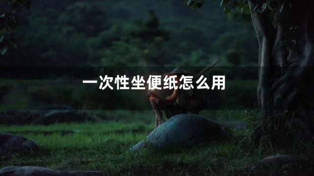 一次性坐便纸怎么用