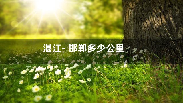 湛江- 邯郸多少公里