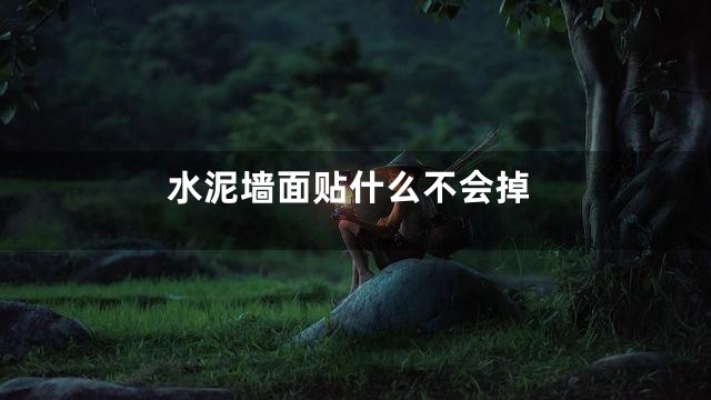 水泥墙面贴什么不会掉