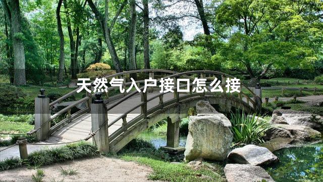 天然气入户接口怎么接