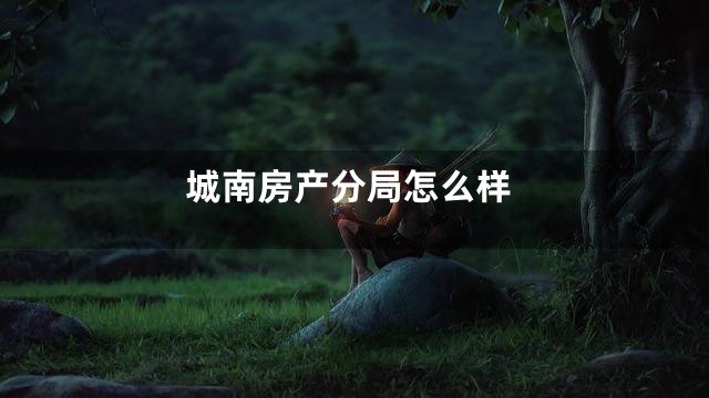 城南房产分局怎么样